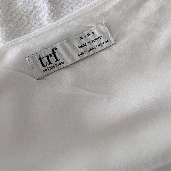 Zara White Top with Lace L - Picture 5 of 5